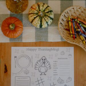 Thanksgiving Activity Sheet