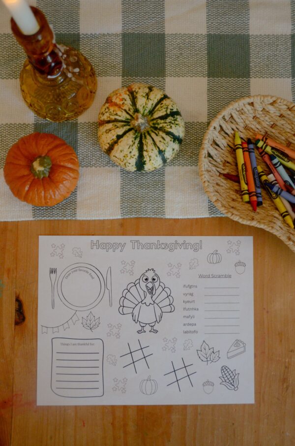 Thanksgiving Activity Sheet